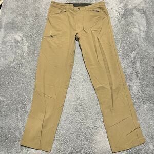 Patagonia Pants Mens 35 (34x31.5) Quandary Nylon Performance Hiking Tan Brown